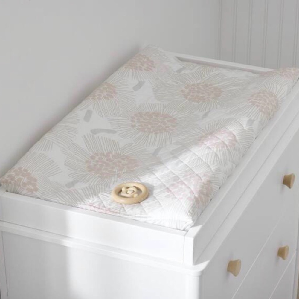 The Company Store Company Kids Quilted Organic Cotton Percale Changing Pad Cover